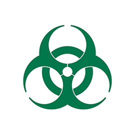 Biohazard Symbol Waterproof Vinyl Decal Outdoor Car Sticker