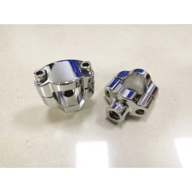 Unbranded 1-1/2'' Tall Risers 1-1/4'' Handlebars For Harley Softail FXSTC 06-UP Motorcycle