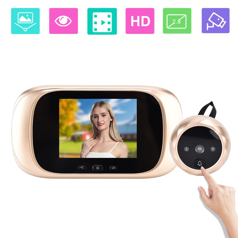 2.8 Inch Digital Door Viewer Electronic Peephole DoorBell Camera Smart