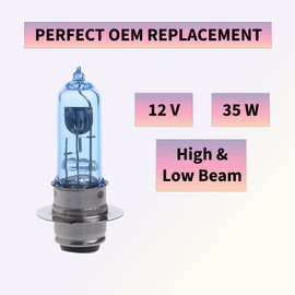 trendsetters [2 Pack] Headlight Bulb for Yamaha Kodiak 450 Honda Foreman 400 450 FourTrax 300 Rancher 400 Suzuki, Kawasaki, Can-Am OEM Replacement 12V 35W Bright White