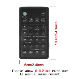 Remote Case Compatible with Bose Wave Sound Touch Music Radio System-Generation The 1,2,3,4th/AM-FM Radio CD MP3 Player AWRCC1 AWRCC2 Sound Touch Music Radio System Remote Radio/CD Remote Cover(Black)