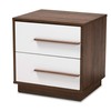 Baxton Studio Nightstand, White