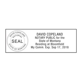 MaxMark Notary Stamp for State of Montana- Self Inking Stamp