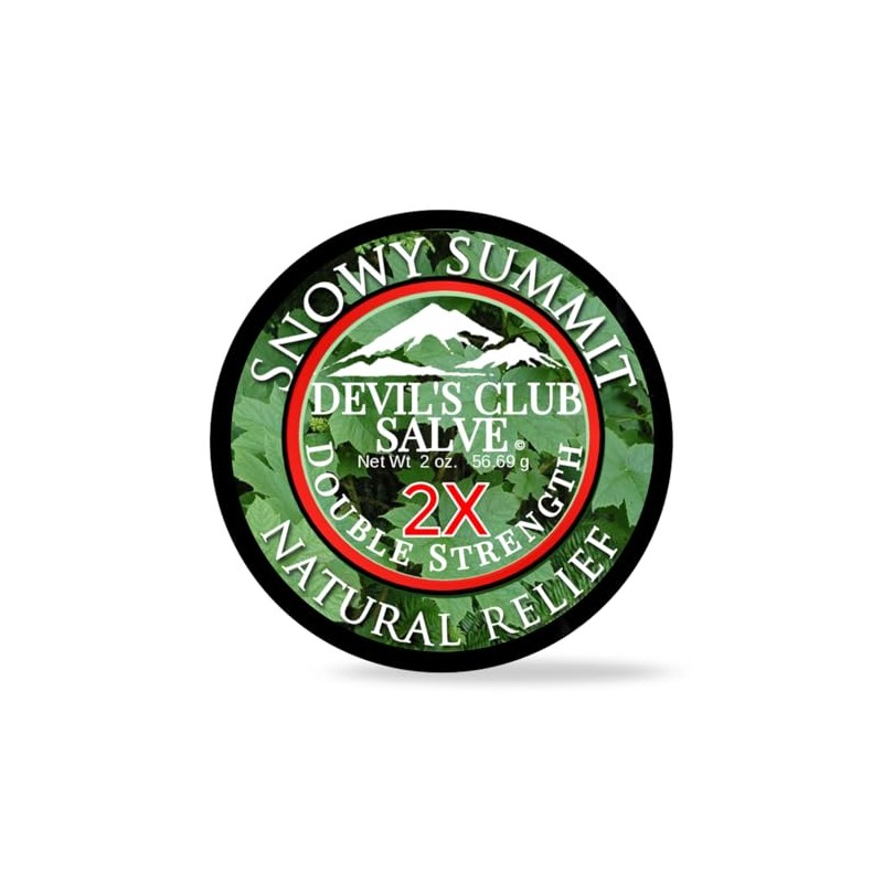 Snowy Summit Devil's Club Salve 2X - Handmade All-Natural Double
