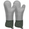 LELE LIFE Extra Long 15.4in Professional Oven Mitts, Heat Resistant