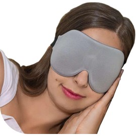Sleep Mask CM-EM17 - Best Night and Travel 3D Eye Mask for Men and Women (Grey)