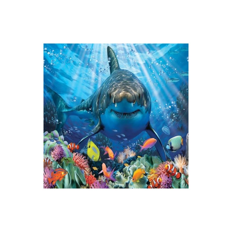 Grandi Giochi PUW00000 squalo Bianco Discovery White Shark Horizontal Lens