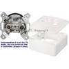 4-Fach SAT Antennendosen Stich- oder Enddose 2 dB