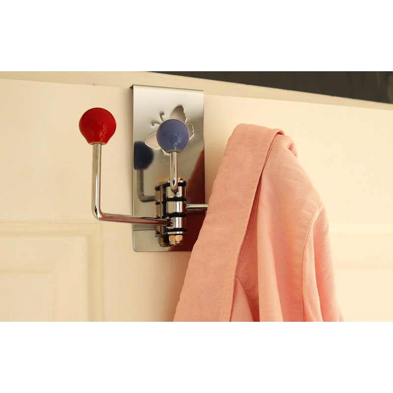 ASPECT Over The Door Hooks Hanger with 3 Ceramic Rotating