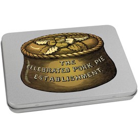 Azeeda 170mm 'Vintage Pork Pie' Metal Hinged Tin/Storage Box (TT00250892)