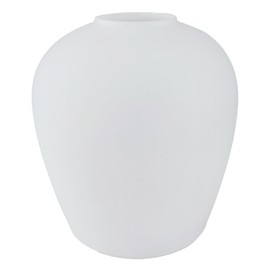 ECOESPTI Table, Floor, Wall & Pendant Lamps Small Replacement, White Opal Glass Lampshade, Modern Style with Milky Soft Illumination(Round)