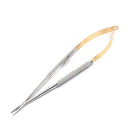 OdontoMed2011 T/C Castroviejo Needle Holder 8" Straight with Lock Round Handle TC Dental Instruments ODM