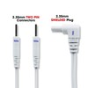 Tens Lead Wires - Two 2mm Pin Connectors (2 Pack)
