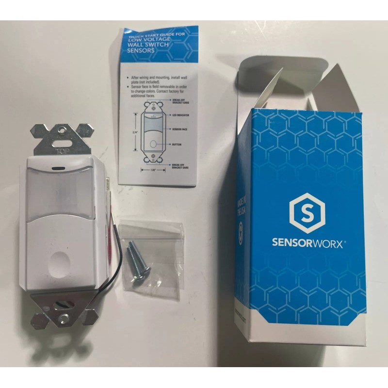 SENSORWORX New in Box 1-pc SENSORWORX SWX-101-1-WH 12-24V PIR Wall