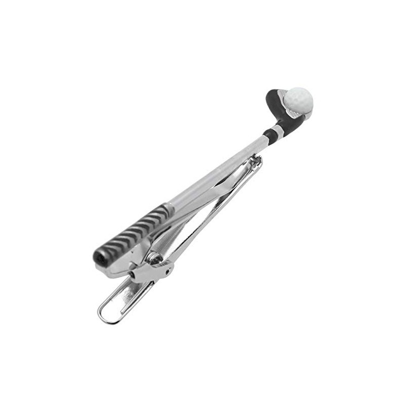 SWANK Golf Club Driver & Ball Tie Clip, Tie Clip,