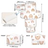 BOESI Boho Rainbow Portable Changing Pad, Baby Changing Pad, Waterproof