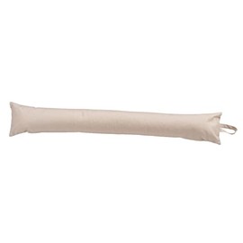 Classic Home Store Plush Faux Suede Draught Excluder Luxury Soft Extra Long Door Draft Stopper 4ft (Cream)