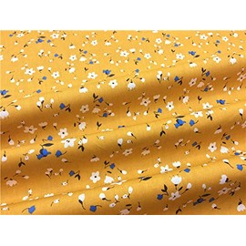 TAOSON 100% Cotton 300 Thread Count Body Pillow Cover Pillowcase Pillow Protector Cushion Cover with Zippers Only Cover No Insert (White Floral & Dark Apricot Yellow,21"x54") Fits 20 x 54