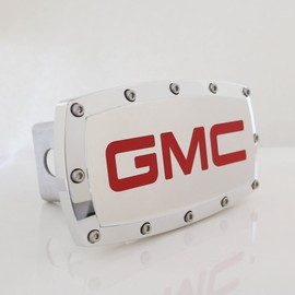 Elite Automotive Products, Inc. Billet Tow Hitch Cover for GMC (Red)