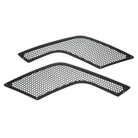 HECASA Hood Vent Compatible with 2004-2016 Volvo VNL Replacement for 20413696 20435695 Side Hood Air Intake Grille ABS Plastic Painted Black - Driver & Passenger Side