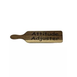 Unbranded Laser Engraved Wood Attitude Adjustment Paddle With Instructions!  12" x 2 3/4"