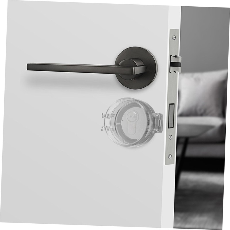 HAPINARY 3 Pack Childproof Door Lock Covers Safety Door Lock