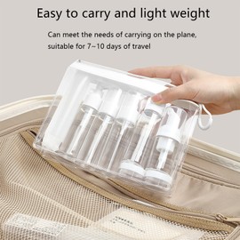 Travel Essentials，Travel Size Toiletries ，Travel Bottles ，Travel Bottles for Toiletries ，Travel Essentials for Flying ，Can Hold Shampoo/Lotion/Face Cream/Makeup Remover/Travel Accessories (8 Pieces)