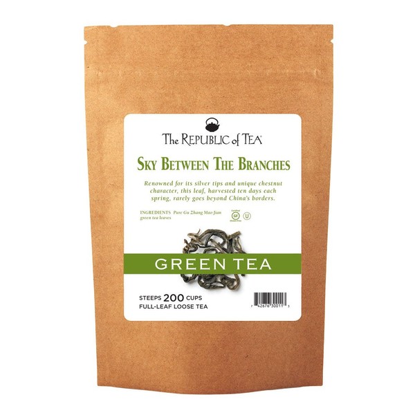 The Republic of Tea Sky Between The Branches Green Full-Leaf Tea, 1 Pound / 200 Cups