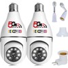 ENFOURCLASS Light Bulb Camera, 5g 2.4ghz Wireless WiFi Light Bulb