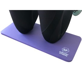 Sargoby Fitness Yoga Knee Pad Cushion 15mm (0.6'') Thick Pilates Knee Pad to Provide Relief to Knees Elbows Forearms & Wrists exercise mat knee Small Pilates Mat Small exercise Mat