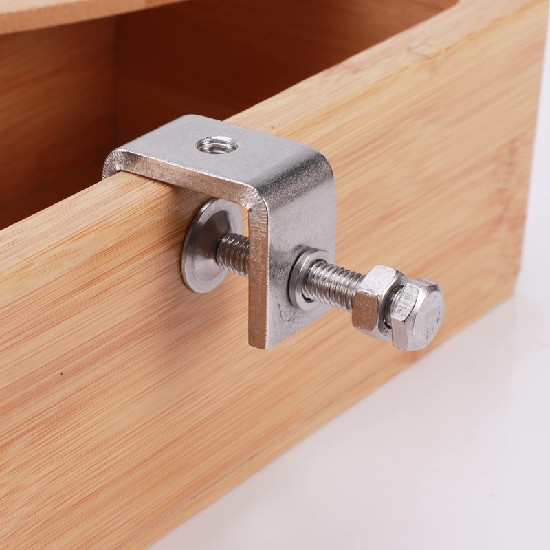 EXLECO 6 C Clamp Stainless Steel C Clamp Screw Clamp