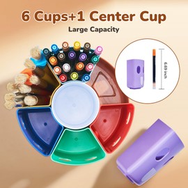 GAMENOTE Rotierende Stiftehalter Schreibtisch Organizer - Kinder Schreibtisch Behälter zum Aufräumen und Aufbewahren, Drehbare Ablage für Bürobedarf Schulbedarf liefert Handwerk Behälter (Klein)