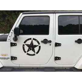 opar Cubierta Negra de la bisagra de la Puerta de 8PCS para 2007-2017 Jeep Wrangler 4 Door