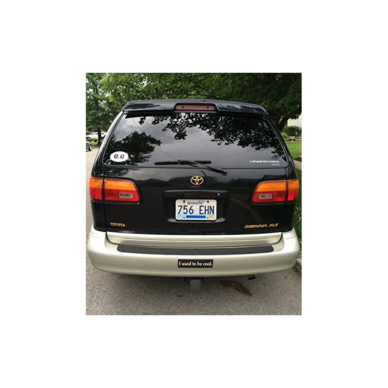 I will never drive a minivan- Bumper Sticker - 10"