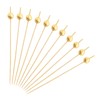 100Pack Cocktail Picks, Wooden Cocktail Toothpicks for Drinks Appetizers with