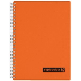 Maruman Septcouleur Ruled Notebook, orange