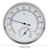 Aqur2020 Stainless Steel Sauna Room Thermometer Hygrometer Steam Room Thermometer