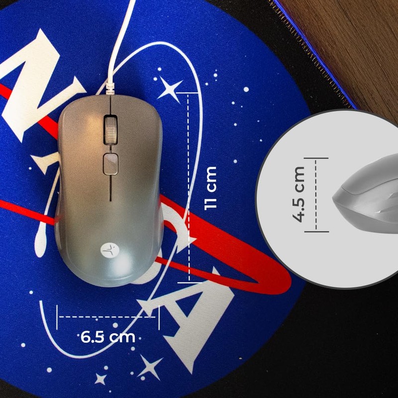 TECHZONE Mouse Alámbrico 1200 dpi, 3 Botones, 1.5 Metros, Sensor