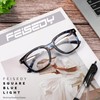 FEISEDY Reading Glasses, Blue Light Blocking, Square Oversized Glasses for