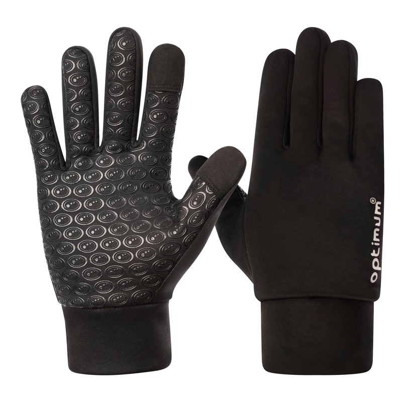 OPTIMUM Waterproof Thermal Sports Gloves with Touchscreen Sensitive Fingers, Size