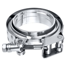 EVIL ENERGY 2.5 Inch V Band Clamp with Flange Male Female Quick Release Stainless Steel