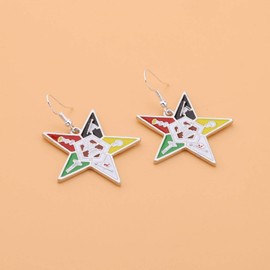 UJIMS Order of The E Star Bookmarks Inspired Gift Order of The E Star Symbol Charm Keychain Sisterhood Gift (Order of The E Star Earrings)
