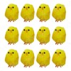 SRV Hub 12Pcs Easter Chenille Chicks, Small Chicks for Easter