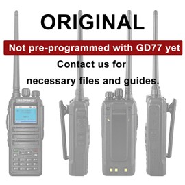BAOFENG DM-1701 Digital Two Way Radio DMR Analog Walkie Talkie GD-77 Dual Band 5W Long Range Amateur Radio with Upgrade Acoustic Headset Programming Cable