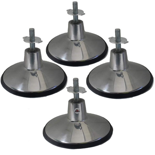 Game Room Guys Chrome Billiard Pool Table Leg Levelers (Set