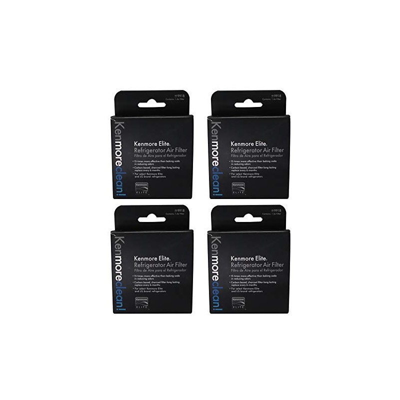 4 Pack Kenmore Elite 469918 Refrigerator Air Filter (4)