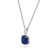 BERRICLE Sterling Silver Square Cubic Zirconia CZ Fashion Pendant Necklace