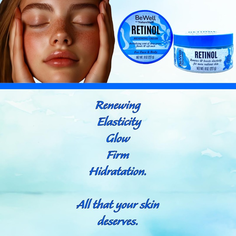 Retinol Renewing Cream for Face & Body 8oz – Advanced