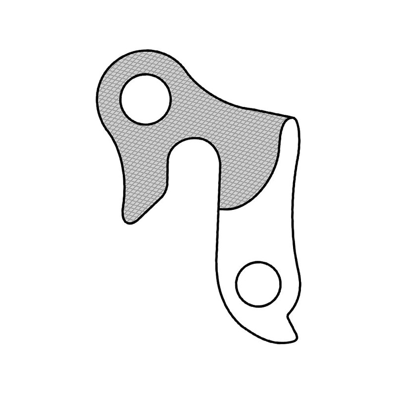 Marwi Unisex's GH009 Gear Hanger, Silver, Size M8 x 0.75