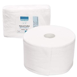 Toalla de cara desechable, toalla de algodón limpiadora de rollos de algodón 30M Desmaquillante Toallitas de algodón para salón de belleza y cuidado de la piel en el hogar